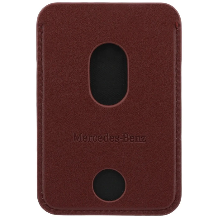 Mercedes Grill Pattern Leather MagSafe Apple iPhone 18 Pro / 17 Pro burgundy