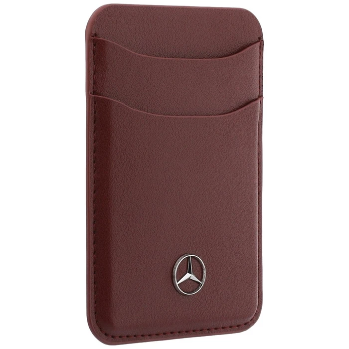 Mercedes Grill Pattern Leather MagSafe Apple iPhone 18 Pro / 17 Pro burgundy