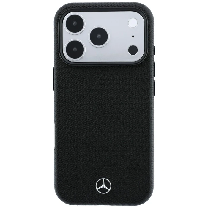 Mercedes Grill Pattern Leather MagSafe Apple iPhone 18 Pro / 17 Pro black