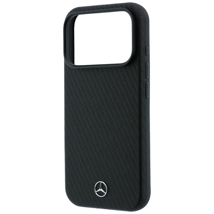 Mercedes Grill Pattern Leather MagSafe Apple iPhone 18 Pro / 17 Pro black