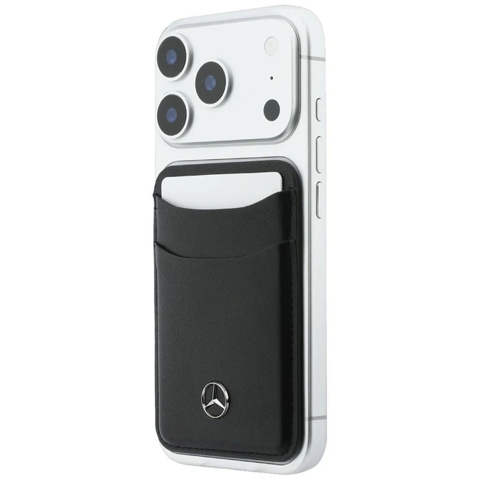 Mercedes Grill Pattern Leather MagSafe Apple iPhone 18 Pro / 17 Pro black