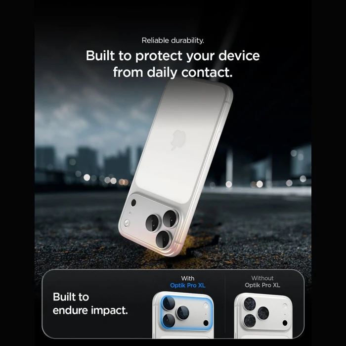 Spigen Optik Pro XL Glas.tr Ez Fit Camera Protector Apple iPhone 18 Pro Max Silver