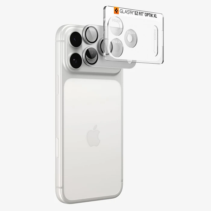 Spigen Optik Pro XL Glas.tr Ez Fit Camera Protector Apple iPhone 18 Pro Silver