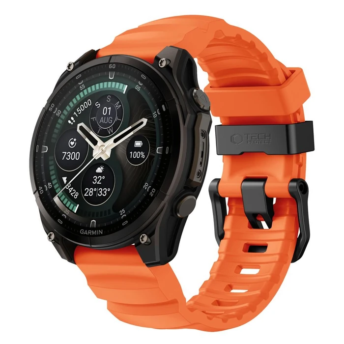 Tech-Protect Motion for Garmin Fenix 5x / 5x Plus / 6x / 6x Pro / 7x / 8 / 8 Pro / 9 / 9 Pro 47 mm Signal Orange