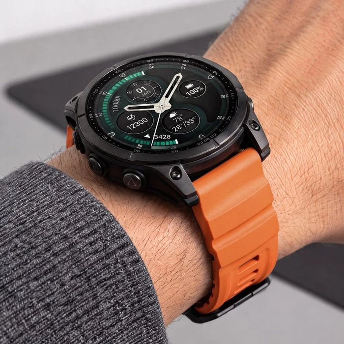 Tech-Protect Motion for Garmin Fenix 5x / 5x Plus / 6x / 6x Pro / 7x / 8 / 8 Pro / 9 / 9 Pro 47 mm Signal Orange
