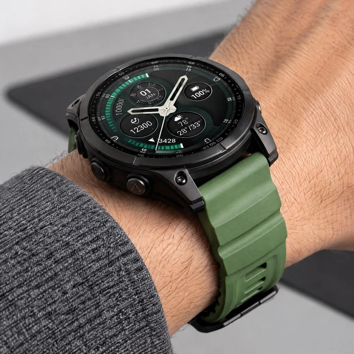 Tech-Protect Motion for Garmin Fenix 5x / 5x Plus / 6x / 6x Pro / 7x / 8 / 8 Pro / 9 / 9 Pro 47 mm Military Green