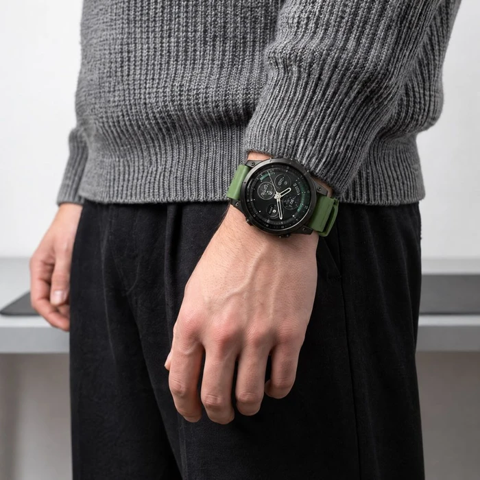 Tech-Protect Motion for Garmin Fenix 5x / 5x Plus / 6x / 6x Pro / 7x / 8 / 8 Pro / 9 / 9 Pro 47 mm Military Green