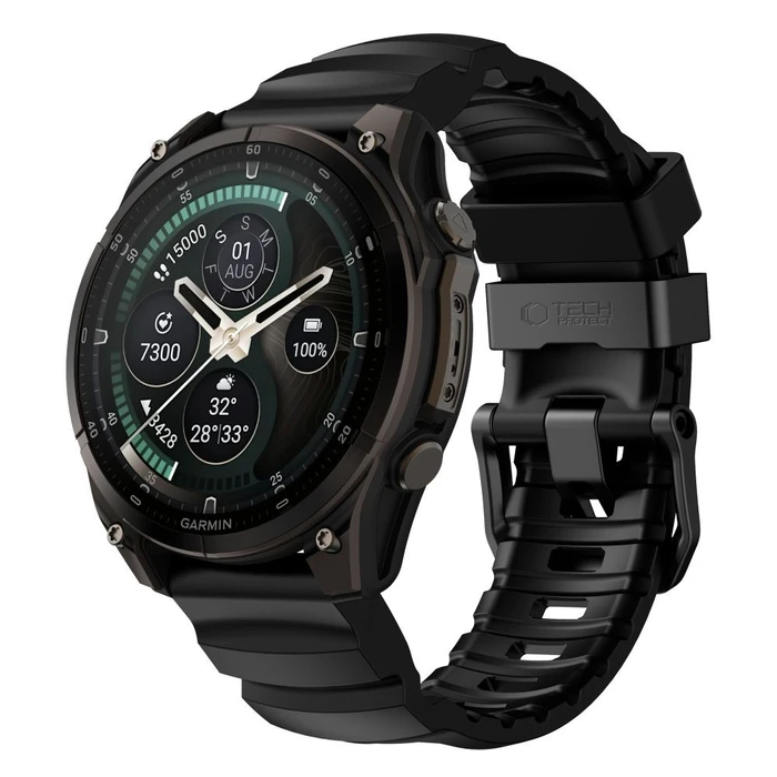 Tech-Protect Motion for Garmin Fenix 5x / 5x Plus / 6x / 6x Pro / 7x / 8 / 8 Pro / 9 / 9 Pro 51 mm Black