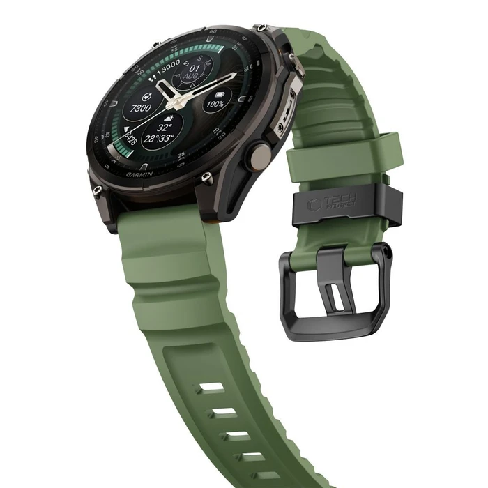Tech-Protect Motion for Garmin Fenix 5x / 5x Plus / 6x / 6x Pro / 7x / 8 / 8 Pro / 9 / 9 Pro 51 mm Military Green