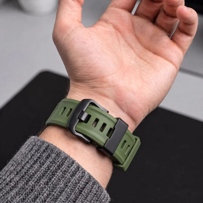 Tech-Protect Motion for Garmin Fenix 5x / 5x Plus / 6x / 6x Pro / 7x / 8 / 8 Pro / 9 / 9 Pro 51 mm Military Green