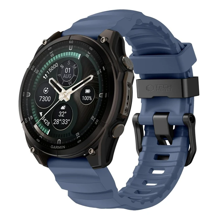Tech-Protect Motion for Garmin Fenix 5x / 5x Plus / 6x / 6x Pro / 7x / 8 / 8 Pro / 9 / 9 Pro 51 mm Nautical Blue
