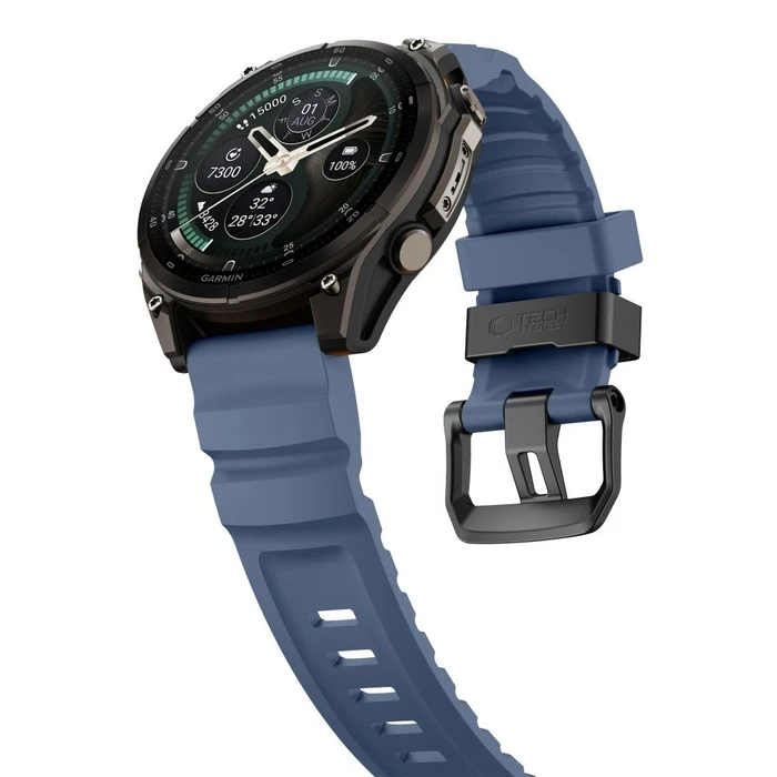 Tech-Protect Motion for Garmin Fenix 5x / 5x Plus / 6x / 6x Pro / 7x / 8 / 8 Pro / 9 / 9 Pro 51 mm Nautical Blue