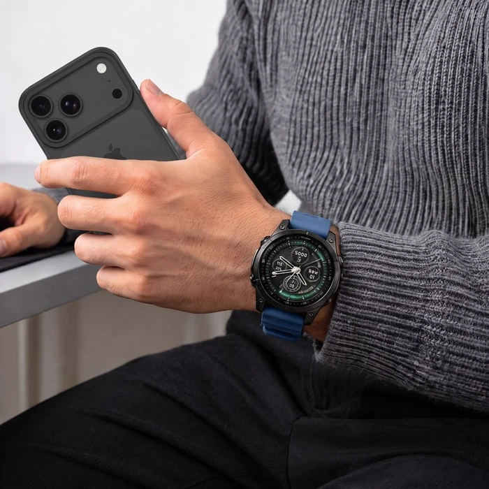 Tech-Protect Motion for Garmin Fenix 5x / 5x Plus / 6x / 6x Pro / 7x / 8 / 8 Pro / 9 / 9 Pro 51 mm Nautical Blue