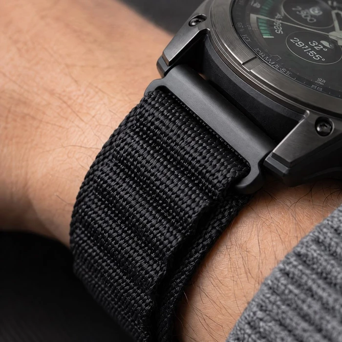 Tech-Protect Nylon Pro for Garmin Fenix 5x / 5x Plus / 6x / 6x Pro / 7x / 8 / 8 Pro / 9 / 9 Pro 47 mm Black