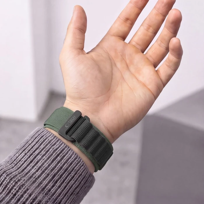 Tech-Protect Nylon Pro for Garmin Fenix 5x / 5x Plus / 6x / 6x Pro / 7x / 8 / 8 Pro / 9 / 9 Pro 51 mm Green/black