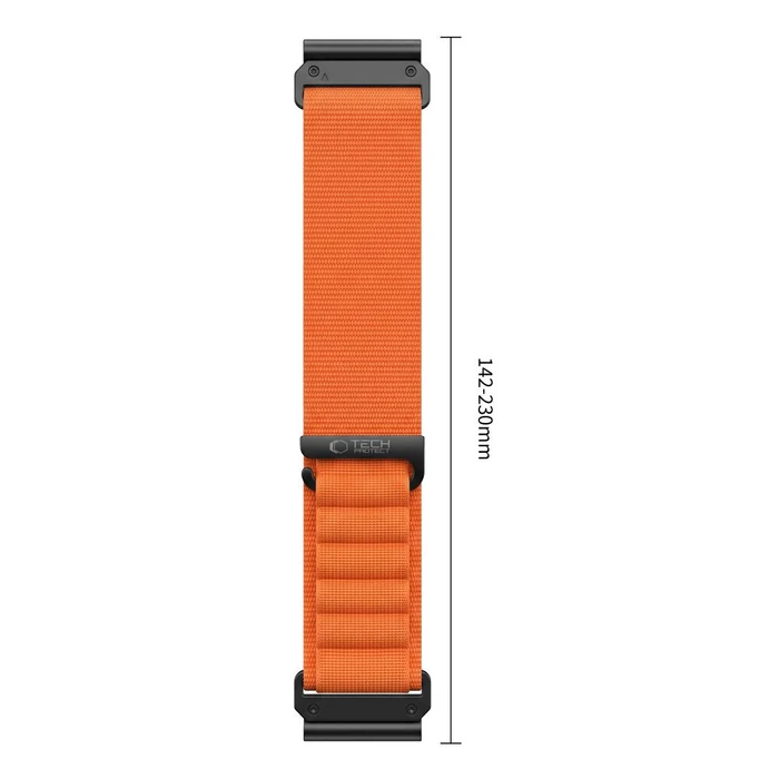 Tech-Protect Nylon Pro for Garmin Fenix 5x / 5x Plus / 6x / 6x Pro / 7x / 8 / 8 Pro / 9 / 9 Pro 51 mm Orange