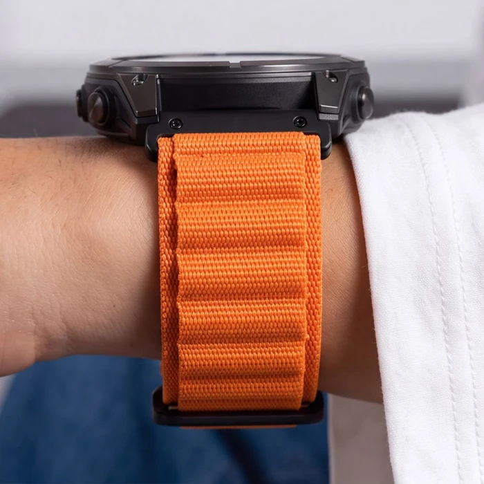 Tech-Protect Nylon Pro for Garmin Fenix 5x / 5x Plus / 6x / 6x Pro / 7x / 8 / 8 Pro / 9 / 9 Pro 51 mm Orange