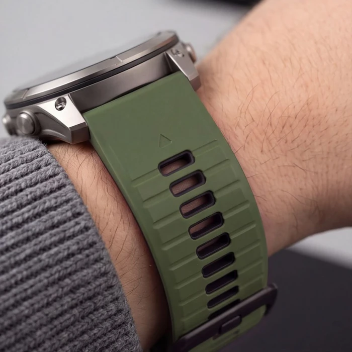 Tech-Protect Iconband Pro for Garmin Fenix 5x / 5x Plus / 6x / 6x Pro / 7x / 8 / 8 Pro / 9 / 9 Pro 51 mm Green/black