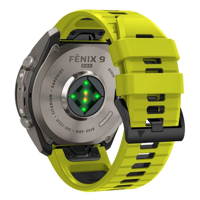 Tech-Protect Iconband Pro for Garmin Fenix 5x / 5x Plus / 6x / 6x Pro / 7x / 8 / 8 Pro / 9 / 9 Pro 51 mm Lime/black