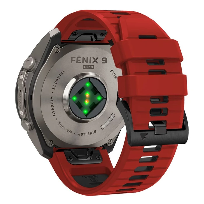 Tech-Protect Iconband Pro for Garmin Fenix 5x / 5x Plus / 6x / 6x Pro / 7x / 8 / 8 Pro / 9 / 9 Pro 51 mm Red/black