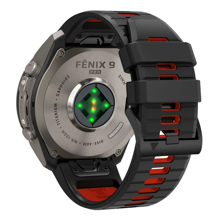 Tech-Protect Iconband Pro for Garmin Fenix 5x / 5x Plus / 6x / 6x Pro / 7x / 8 / 8 Pro / 9 / 9 Pro 47 mm Black/red