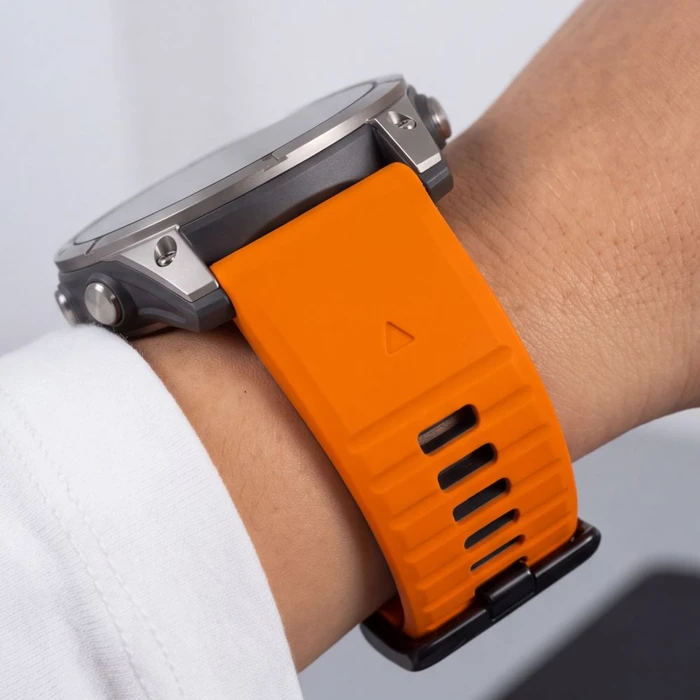 Tech-Protect Iconband Pro for Garmin Fenix 5x / 5x Plus / 6x / 6x Pro / 7x / 8 / 8 Pro / 9 / 9 Pro 47 mm Orange/black