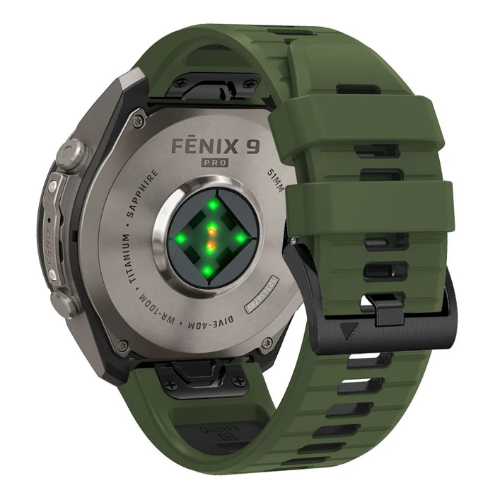 Tech-Protect Iconband Pro for Garmin Fenix 5x / 5x Plus / 6x / 6x Pro / 7x / 8 / 8 Pro / 9 / 9 Pro 47 mm Green/black