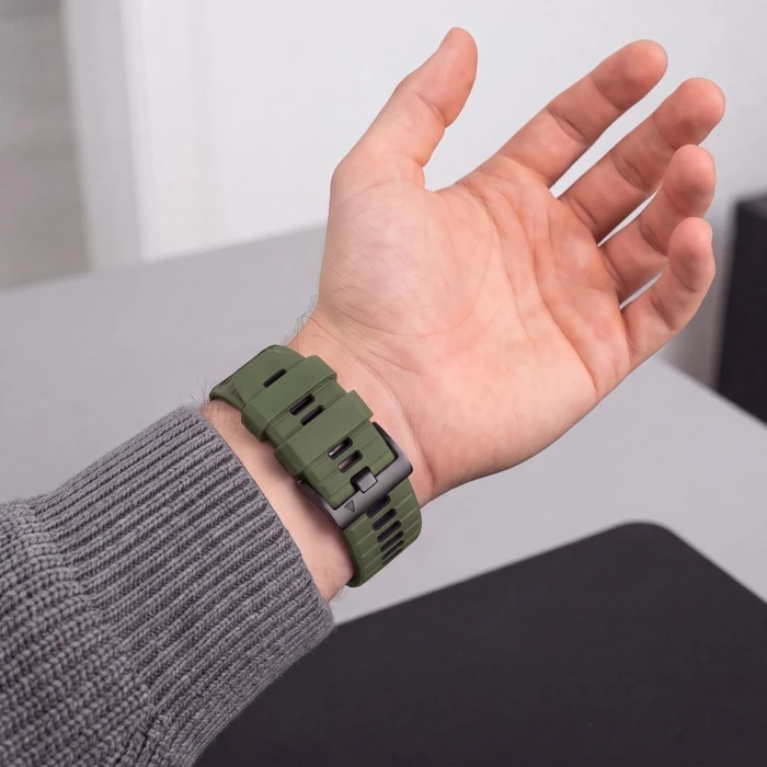 Tech-Protect Iconband Pro for Garmin Fenix 5x / 5x Plus / 6x / 6x Pro / 7x / 8 / 8 Pro / 9 / 9 Pro 47 mm Green/black