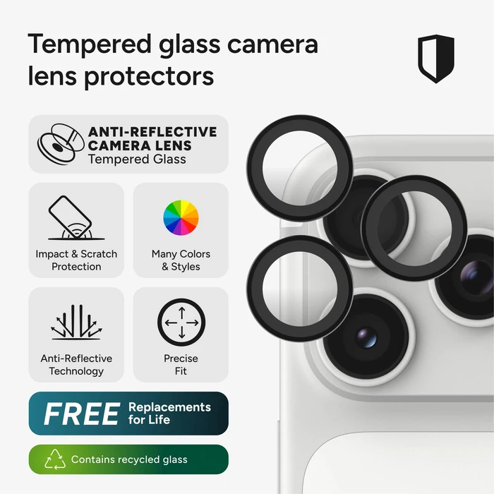 ZAGG Invisibleshield Camera Rings Apple iPhone 18 Pro / 18 Pro Max (black)