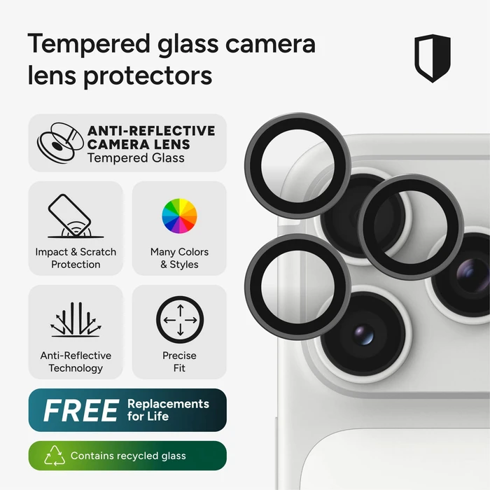 ZAGG Invisibleshield Camera Rings Apple iPhone 18 Pro / 18 Pro Max (silver)