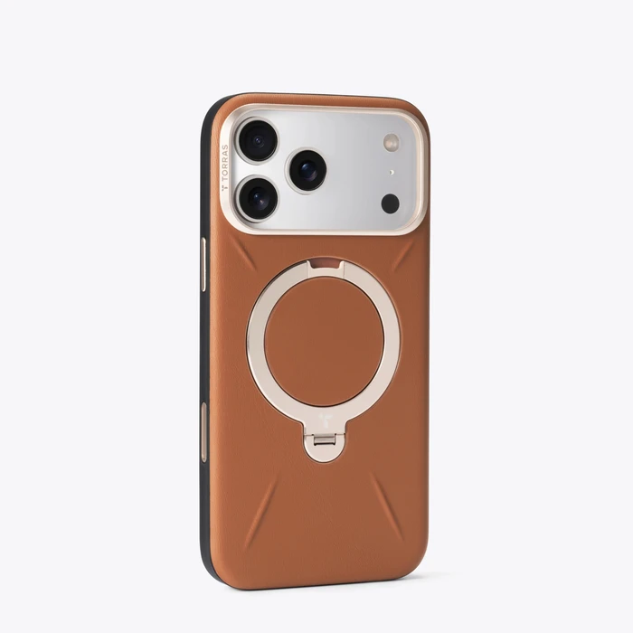 TORRAS Ostand Q3 VegSkin Apple iPhone 18 Pro / 17 Pro MagSafe (brown)