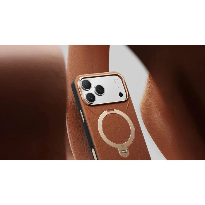 TORRAS Ostand Q3 VegSkin Apple iPhone 18 Pro / 17 Pro MagSafe (brown)