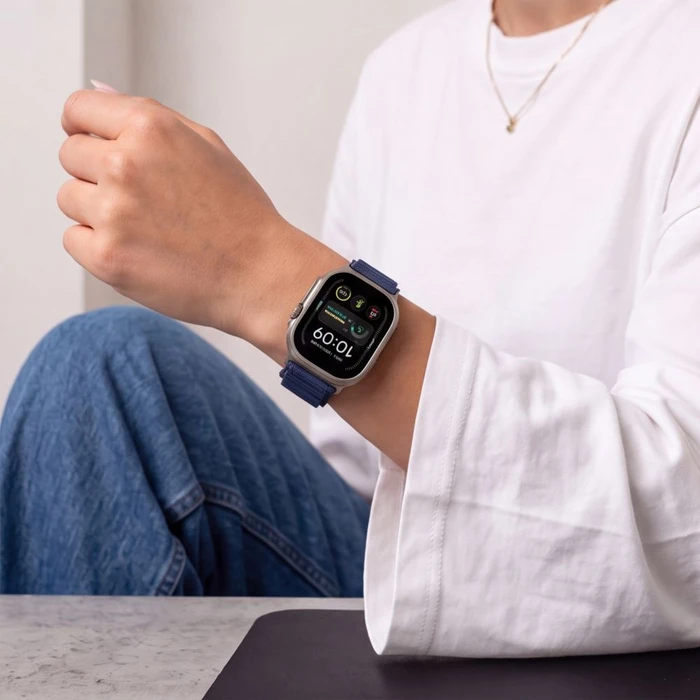 Tech-Protect Nylon Pro Apple Watch 8 / 9 / 10 / 11 / 12 / SE / Ultra 44/45/46/49 mm Navy Blue