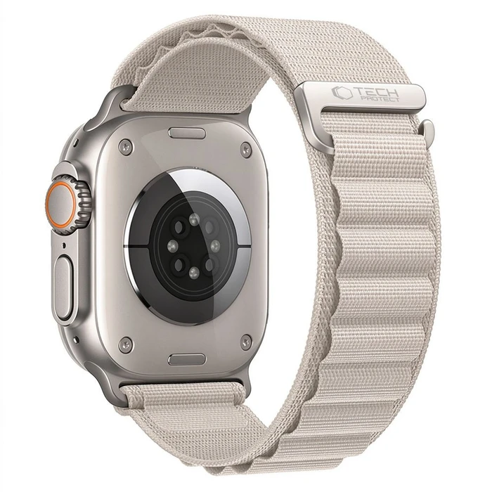 Tech-Protect Nylon Pro Apple Watch 8 / 9 / 10 / 11 / 12 / SE / Ultra 44/45/46/49 mm Starlight