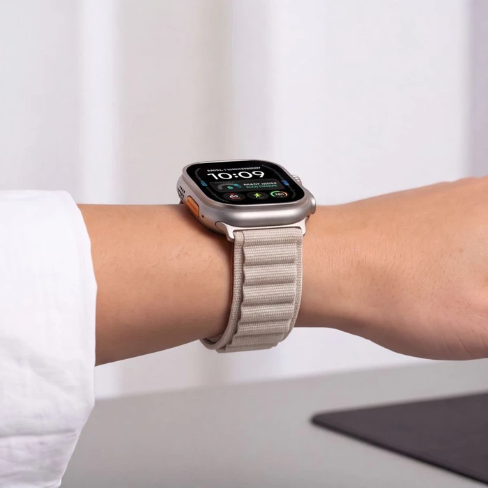 Tech-Protect Nylon Pro Apple Watch 8 / 9 / 10 / 11 / 12 / SE / Ultra 44/45/46/49 mm Starlight