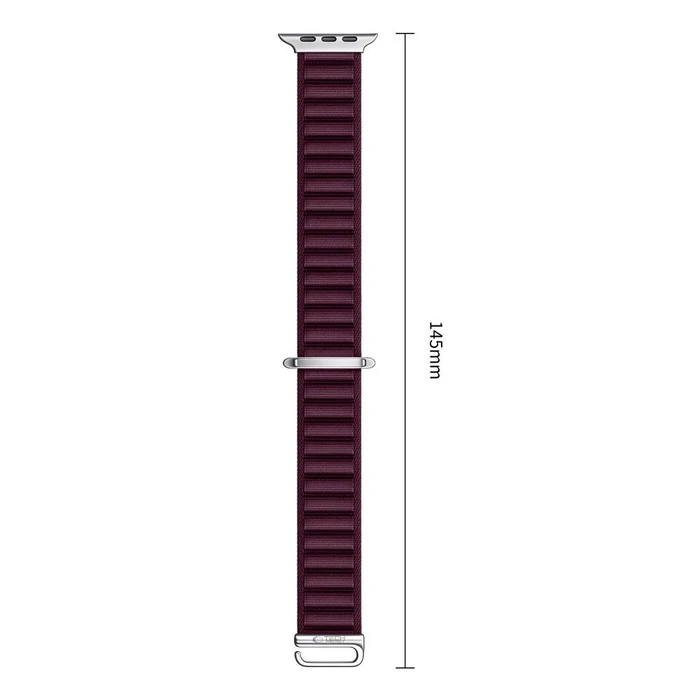 Tech-Protect Nylon Pro Apple Watch 8 / 9 / 10 / 11 / 12 / SE / Ultra 44/45/46/49 mm Deep Burgundy