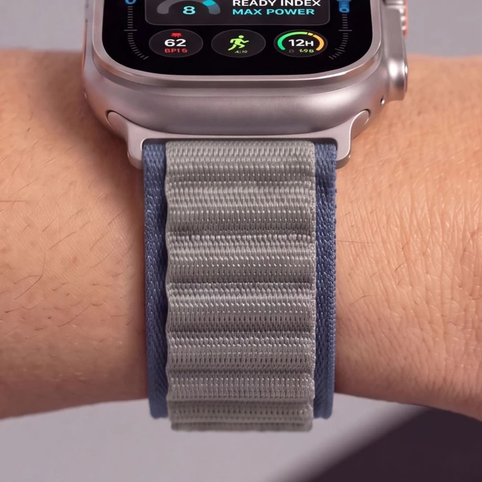 Tech-Protect Nylon Pro Apple Watch 8 / 9 / 10 / 11 / 12 / SE / Ultra 44/45/46/49 mm Navy/grey