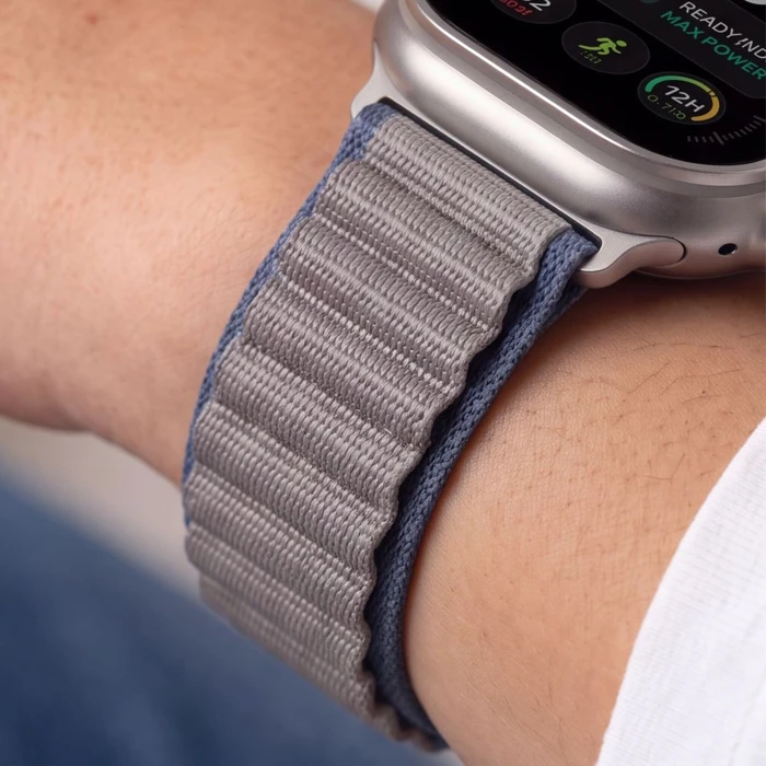 Tech-Protect Nylon Pro Apple Watch 8 / 9 / 10 / 11 / 12 / SE / Ultra 44/45/46/49 mm Navy/grey