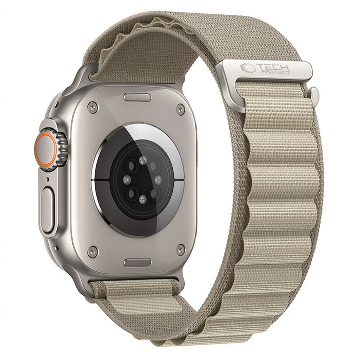 Tech-Protect Nylon Pro Apple Watch 8 / 9 / 10 / 11 / 12 / SE / Ultra 44/45/46/49 mm Titanium/olive