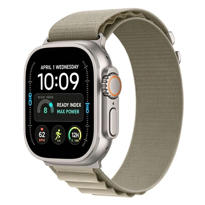 Tech-Protect Nylon Pro Apple Watch 8 / 9 / 10 / 11 / 12 / SE / Ultra 44/45/46/49 mm Titanium/olive