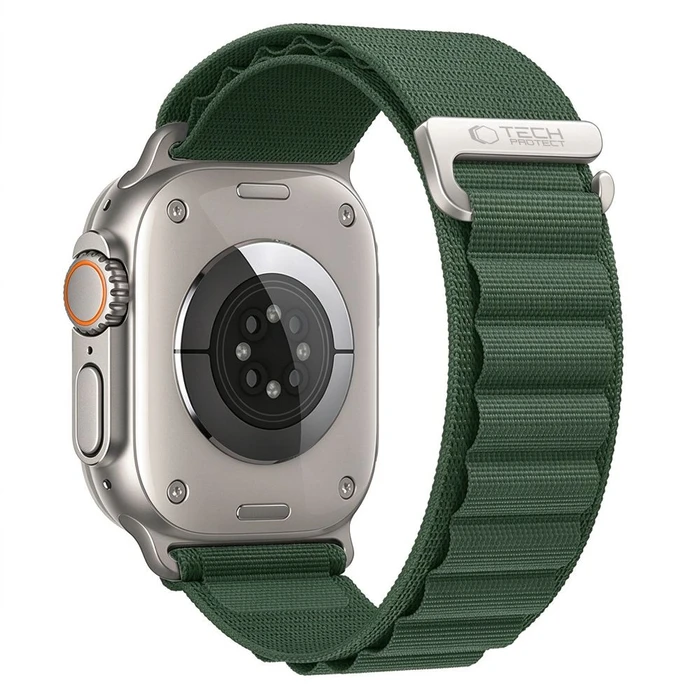 Tech-Protect Nylon Pro Apple Watch 8 / 9 / 10 / 11 / 12 / SE / Ultra 44/45/46/49 mm Military Green