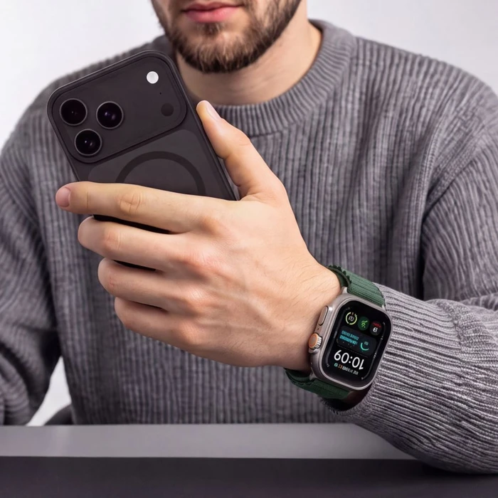 Tech-Protect Nylon Pro Apple Watch 8 / 9 / 10 / 11 / 12 / SE / Ultra 44/45/46/49 mm Military Green
