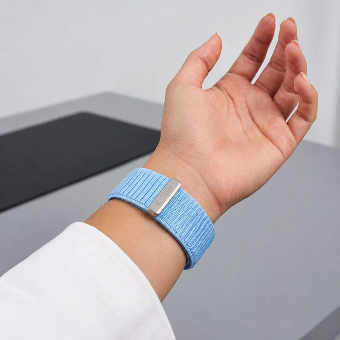 Tech-Protect Nylonloop Apple Watch 8 / 9 / 10 / 11 / 12 / SE 40/41/42 mm Baby Blue
