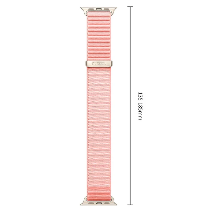 Tech-Protect Nylonloop Apple Watch 8 / 9 / 10 / 11 / 12 / SE 40/41/42 mm Blush Pink