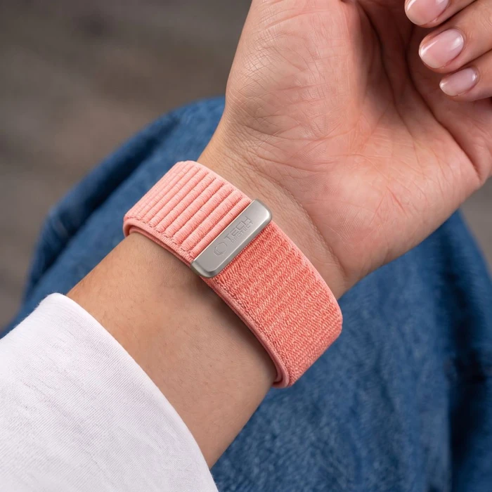 Tech-Protect Nylonloop Apple Watch 8 / 9 / 10 / 11 / 12 / SE 40/41/42 mm Blush Pink
