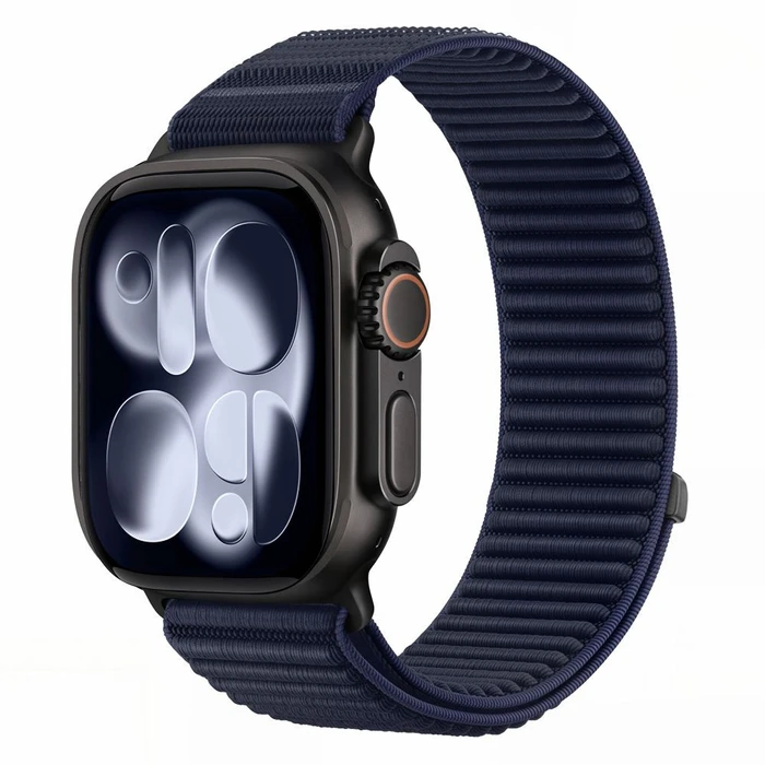 Tech-Protect Nylonloop Apple Watch 8 / 9 / 10 / 11 / 12 / SE / Ultra 44/45/46/49 mm Navy Blue