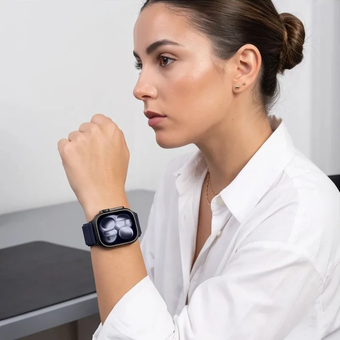 Tech-Protect Nylonloop Apple Watch 8 / 9 / 10 / 11 / 12 / SE / Ultra 44/45/46/49 mm Navy Blue