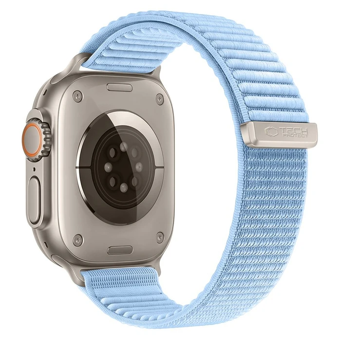 Tech-Protect Nylonloop Apple Watch 8 / 9 / 10 / 11 / 12 / SE / Ultra 44/45/46/49 mm Baby Blue