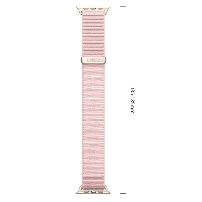 Tech-Protect Nylonloop Apple Watch 8 / 9 / 10 / 11 / 12 / SE / Ultra 44/45/46/49 mm Powder Pink