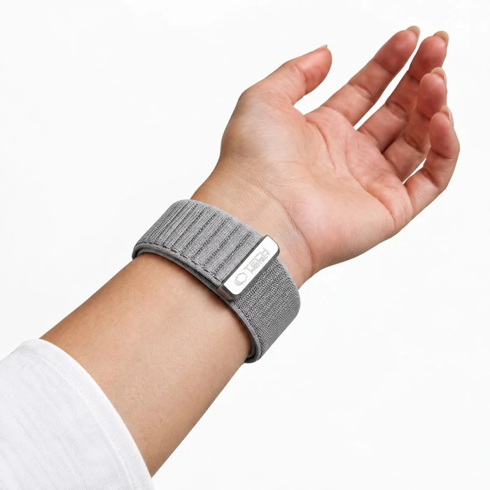 Tech-Protect Nylonloop Apple Watch 8 / 9 / 10 / 11 / 12 / SE / Ultra 44/45/46/49 mm Light Grey
